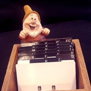 Disney Dwarf Office Supply, Rolodex